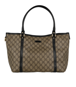 GG Supreme Joy Tote, Canvas, Beige, 197958, Beige, DB, 3*